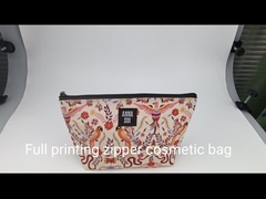 Całkowite kolorowe, niestandardowe, bawełniane torebki z papierem drukowanym, torba z zamkiem